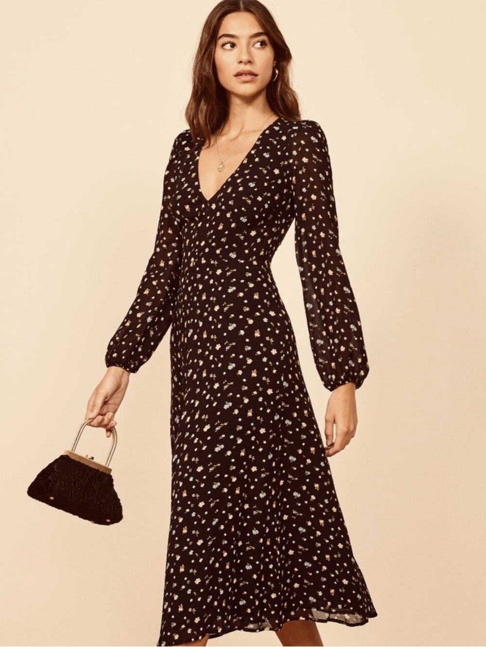 NWOT Reformation Joy Midi Dress